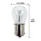 10Pk - GE 1665 - 27532 22w 28v S8 BA15s Base Aircraft Low Voltage Light Bulb